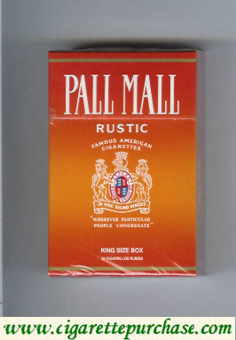 Pall Mall Famous American Cigarettes Rustic cigarettes hard box